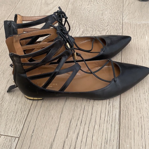 aquazzura laced up flats - Picture 2 of 3